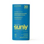 Attitude Sunly Bâton Solaire Minéral Non Parfumé Fps 30 Pour Enfants 60 G