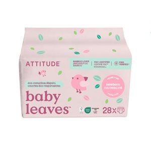 baby leaves - Diapers - Unscented Newborn- 28 Count