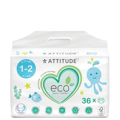 Couches biodegradables pour bébé Mini (tailles 1-2)(3-7kg) Couches biodegradables pour bébé Mini (tailles 1-2)(3-7kg)