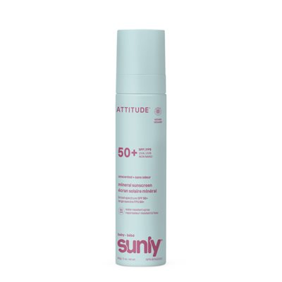 Attitude Mineral Sunscreen Spray – Fragrance-Free – Spf 50 – Baby