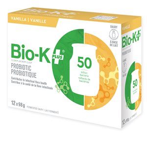 Bio-K Plus Lait Fermenté Vanille 12 x 98 g