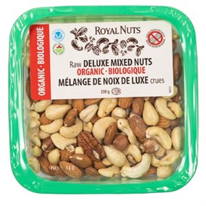 Royal Nuts Mélange De Noix De Luxe Roties A Sec Et Non Salées Biologique 200g
