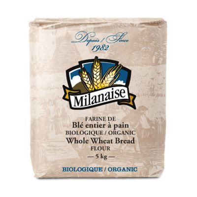 Milanaise Organic Whole Wheat Bread Flour 5kg