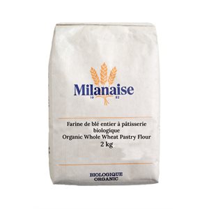 Milanaise Farine de Blé Entier à Pâtisserie Biologique 2 kg