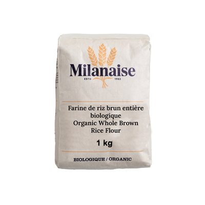 Milanaise Farine Riz Brun Biologique 1kg Milanaise Farine Riz Brun Biologique 1kg