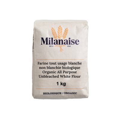 Milanaise All Purpose Unbleached White Flour Organic 1 kg 