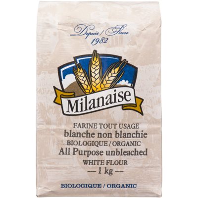 Milanaise All Purpose Unbleached White Flour Organic 1 kg 1 kg