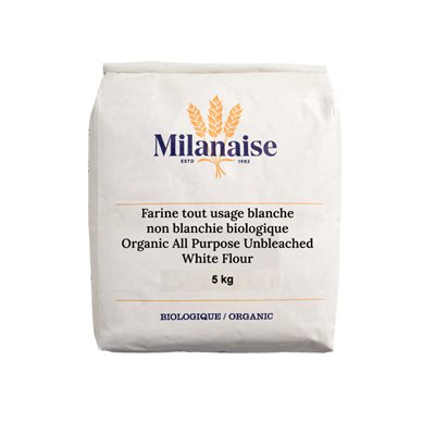 Milanaise Organic All Purpose Unbleached White Flour 5 kg 