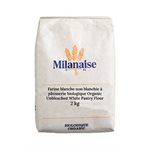 Milanaise Biologique Farine Blanche Non-Blanchie à  Pâtisserie Biologique 2 kg