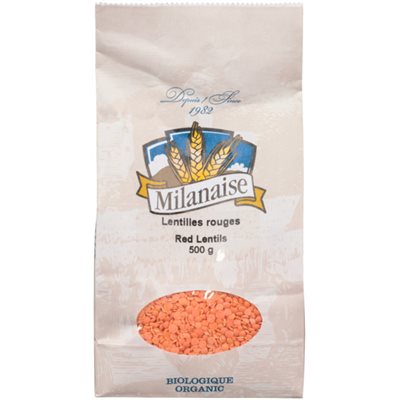 Milanaise Organic Red Lentils 500 g