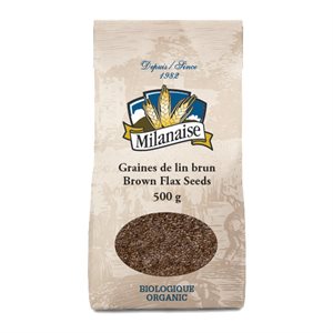 Milanaise Organic Brown Flax Seeds 500 g 