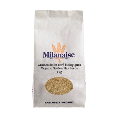 Milanaise Graines de Lin Doré Biologiques 1 kg Milanaise Graines de Lin Doré Biologiques 1 kg