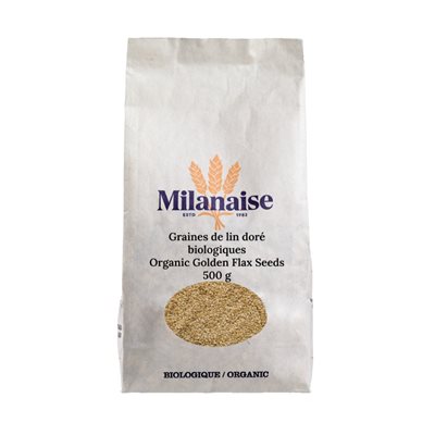 Milanaise Organic Golden Flax Seeds 500 g 