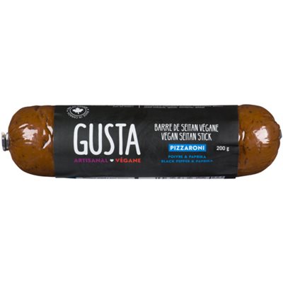 Gusta Vegan Seitan Stick Pizzaroni Black Pepper & Paprika 200 g 200g