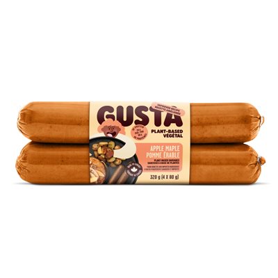 GUSTA Saucisse de Blé Végane érable & Pommes 320 g