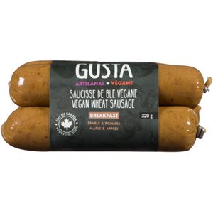 GUSTA Saucisse de Blé Végane érable & Pommes 320 g