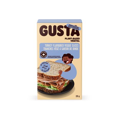 Gusta Tranches Déli Végé Saveur De Dinde 155g