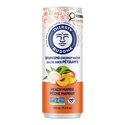 Thirsty Buddha Sparkling Coconut Water Peach & Mango