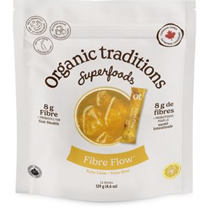 Organic Traditions Fibre Flowtm Yuzu Lime 12 Pk