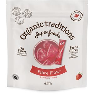 Organic Traditions Fibre Flowtm Strawberry12 Pk