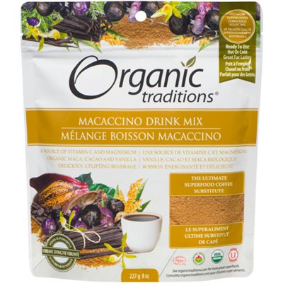 Organic Traditions Macaccino Drink Mix 227g