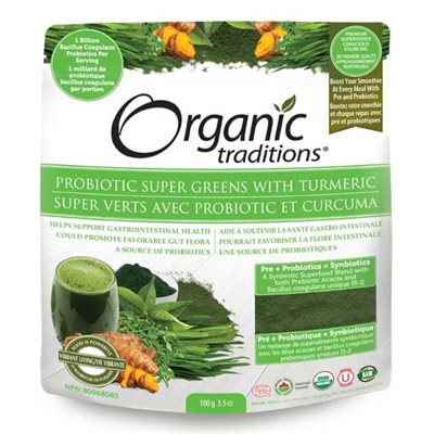 Probiotic Super Greens w / Turmeric 100g