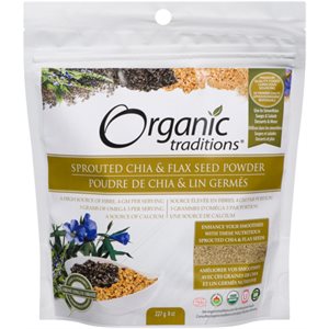 Organic Traditions Chia Seed / Flax Sprouted Powder 227g
