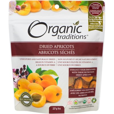Organic Traditions Dried Apricot 227g