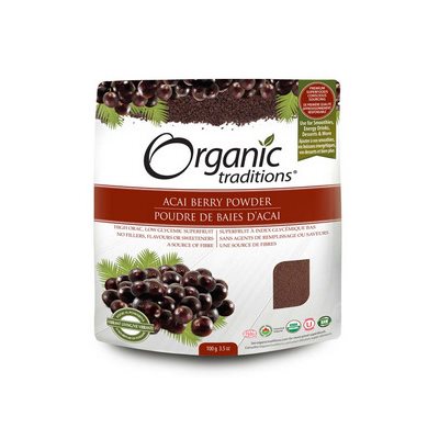 Organic Traditions Cold Dried Acai Berry Powder 100g