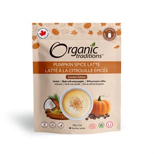 Organic Traditions LATTÉ À LA CITROUILLE ÉPICÉE 150g