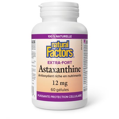 Natural Factors Astaxanthine 12 mg 60 gélules Natural Factors Astaxanthine 12 mg 60 gélules