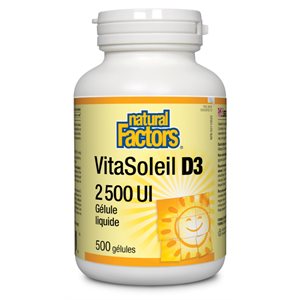 Natural Factors SunVitamin D3 2500 IU 500 Softgels