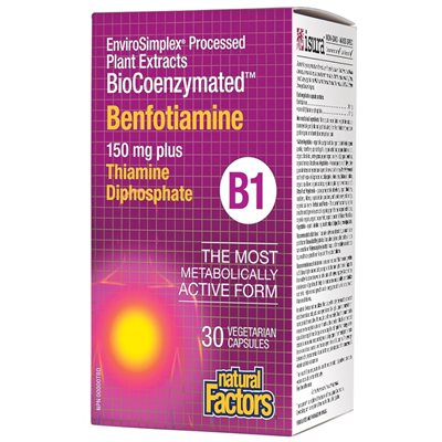 Natural Factors Vitamine B1 Benfotiamine 150 mg 30 gélules