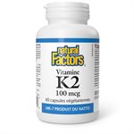 Natural Factors Vitamin K2  100 mcg  60 Vegetarian Capsules