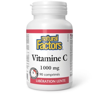 Natural Factors Vitamine C Libération lente 1 000 mg 90 comprimés