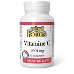 Natural Factors Vitamine C Libération lente 1 000 mg 90 comprimés