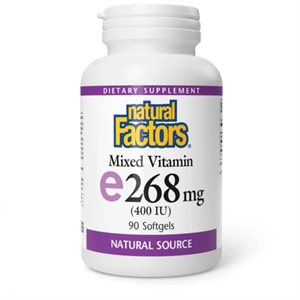 Natural Factors Mixed Vitamin E 400IU 90 softgels