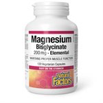 Natural Factors Magnesium Bisglycinate Elemental Pure 200 mg 120 Vegetarian Capsules Natural Factors Magnesium Bisglycinate Elemental Pure 200 mg  120 Vegetarian Capsules