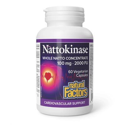 NATURAL FACTORS NATTOKINASE 100MG 60UN