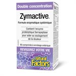 Natural Factors Zymactive Double Concentration     90 Comprimés À Enrobage Entérique