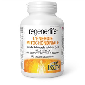 Natural Factors Énergie mitochondriale 120 capsules végétariennes