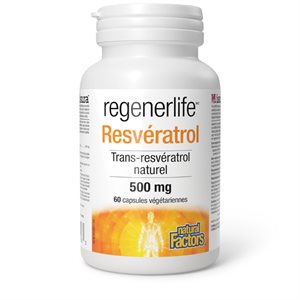 Natural Factors Resvératrol, 500 mg 60 capsules végétariennes