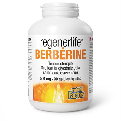 Natural Factors Berbérine 500 mg 90 gélule liquide