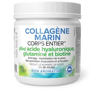 Collagène Corps Entier Collagène marin acide hyaluronique, glutamine et biotine 135 g non aromatisé