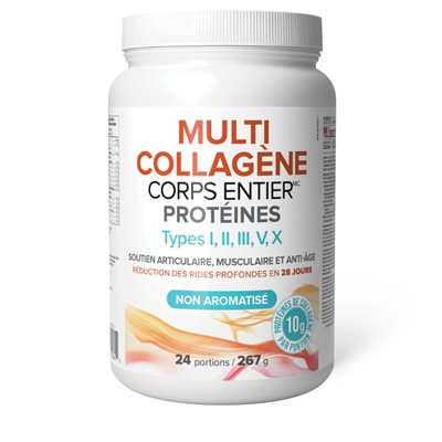 Collagène Corps Entier Multi collagène Corps entier Protéines 10 g 267 g poudre Non aromatisé