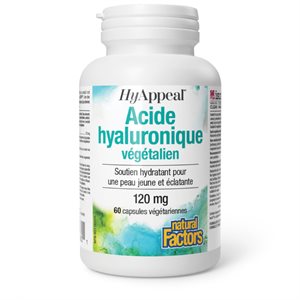 Natural Factors HyAppeal Vegan Hyaluronic Acid 120 mg 60 Vegetarian Capsules