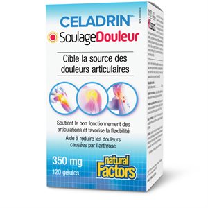 Natural Factors Celadrin PainRelief 350 mg 120 Softgels