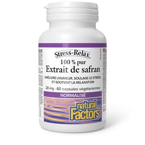 Natural Factors Saffron Extract 100% Pure Standardized 28 mg 60 Vegetarian Capsules