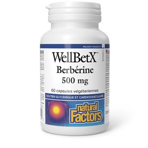 Natural Factors Berberine 500 mg 60 Vegetarian Capsules