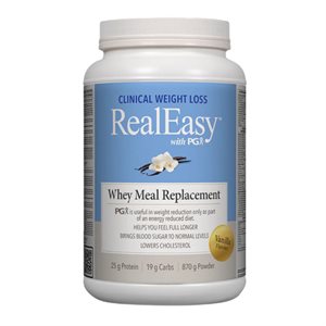 Natural Factors RealEasy™ with PGX® Whey Meal Replacement 870 g Powder Vanilla